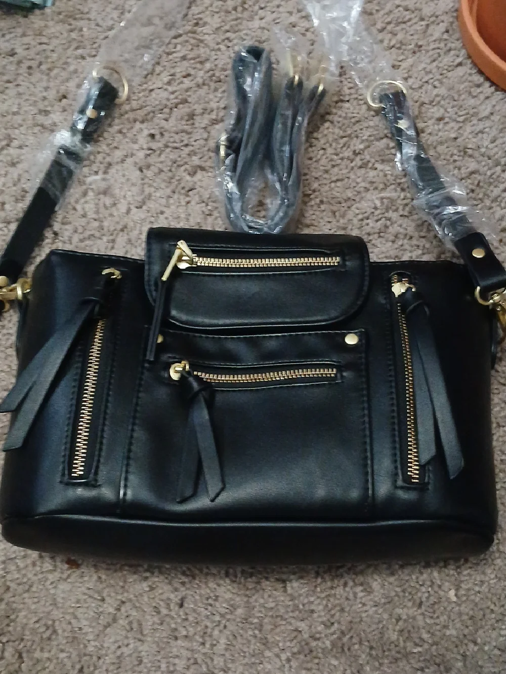 MISS FONG Vegan leather Mini Diaper Bag.